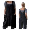 Pinafore Delantal de espalda cruzada para mujer con