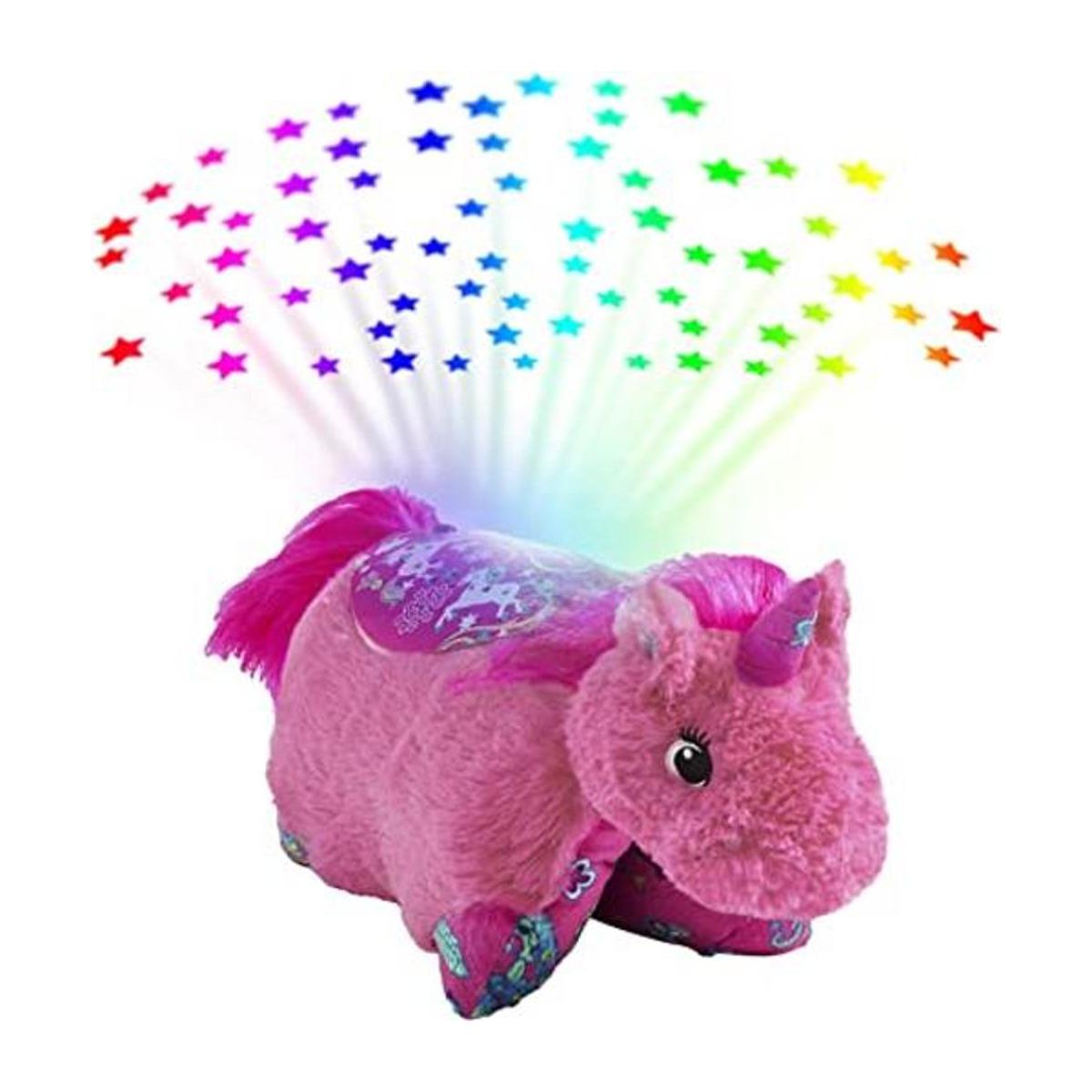 Pillow Pets Peluche colorido de unicornio rosa Sleeptime