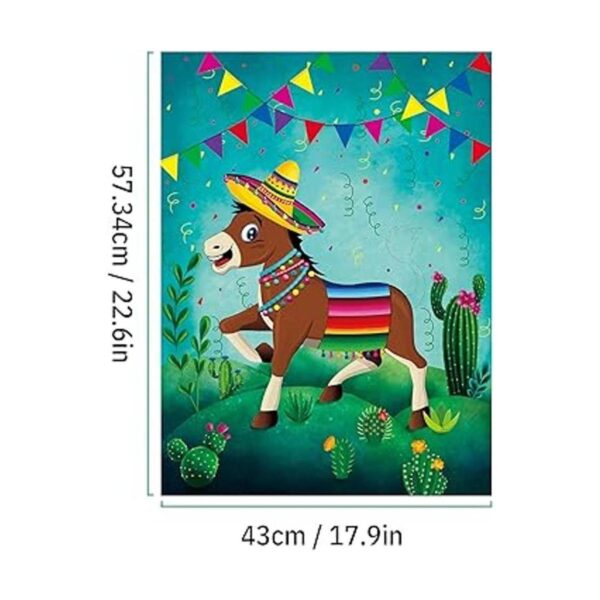 Pin The Tail On The Donkey Party Game póster de juego de