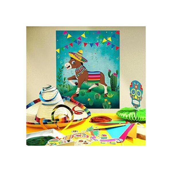 Pin The Tail On The Donkey Party Game póster de juego de