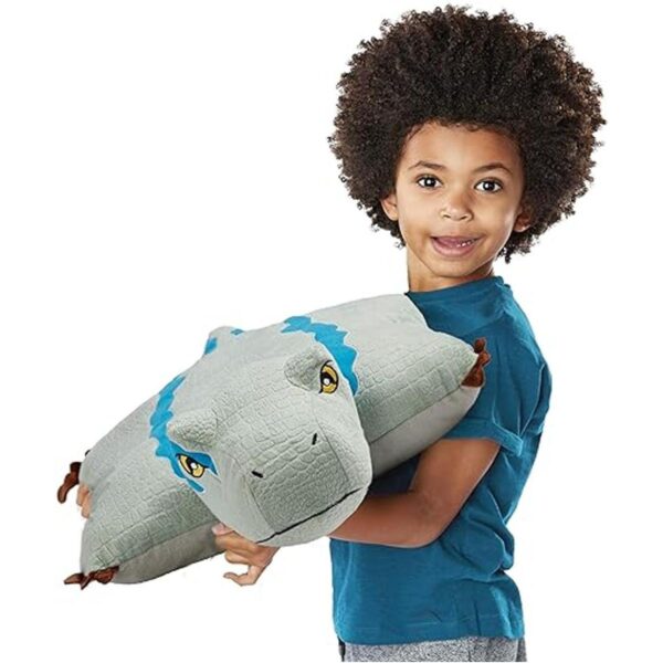 Pillow Pets Peluche Velociraptor azul de 16 pulgadas_3