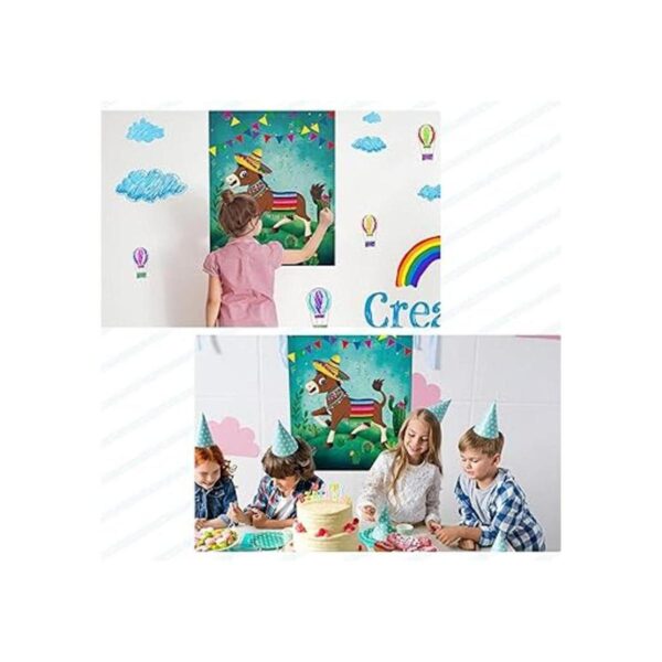 Pin The Tail On The Donkey Party Game póster de juego de
