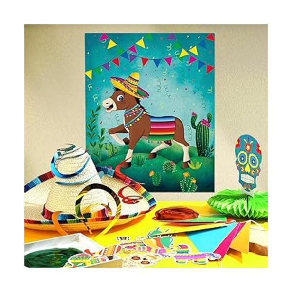 Pin The Tail On The Donkey Party Game póster de juego de