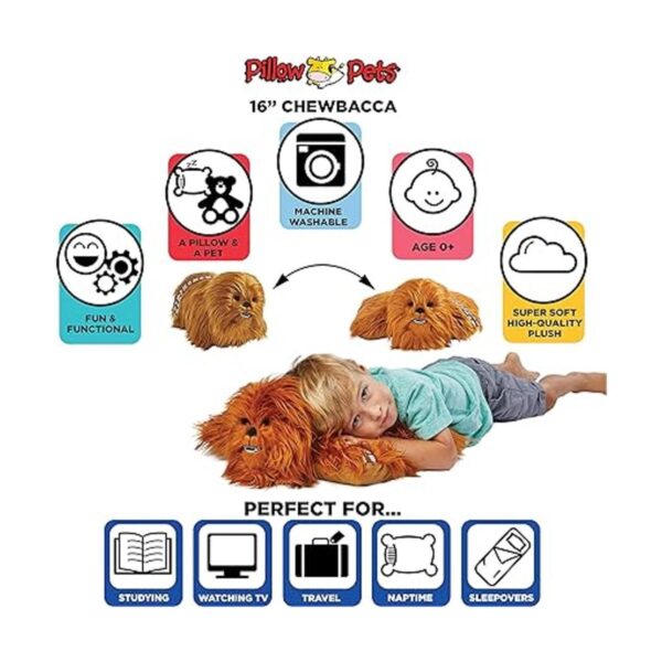 Pillow Pets Chewbacca Peluche de peluche de Disney Star_2
