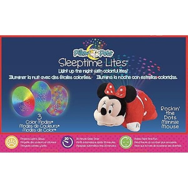Pillow Pets Disney Rockin the Dots Minnie Mouse Sleeptime_6