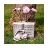 Piedras conmemorativas de ángel de gato marcadores de