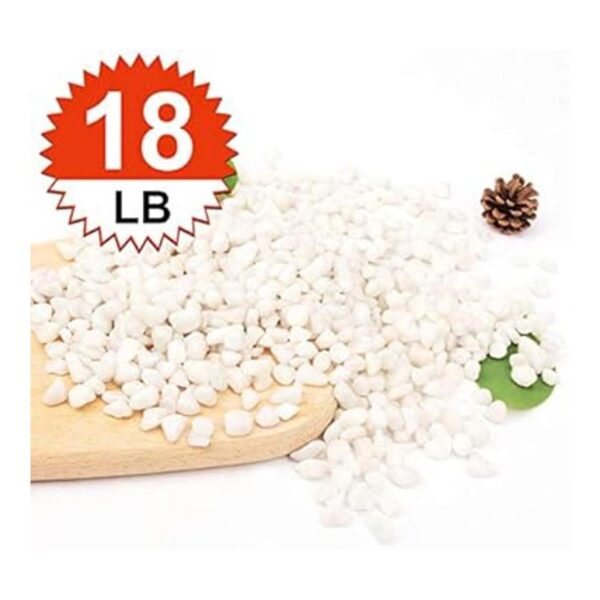 Piedras decorativas blancas de 18 libras para acuario