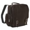 Piel Cuero Vertical Mochila Ordenador Chocolate 2620_5