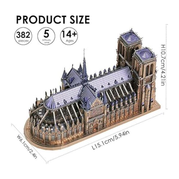 Piececool Rompecabezas de metal 3D para adultos y_4