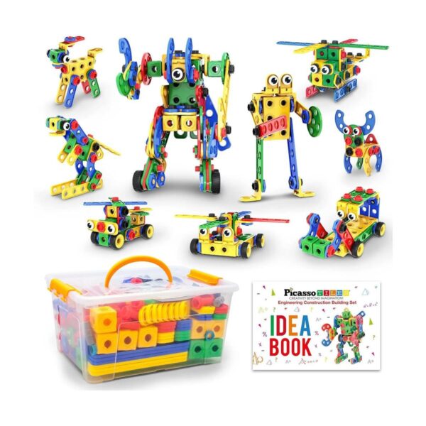 PicassoTiles Juguetes de aprendizaje STEM de 201 piezas de_1