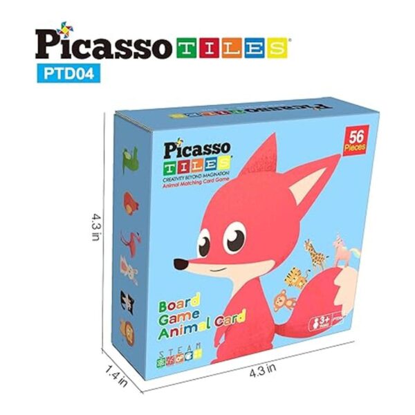 PicassoTiles Juego de 56 piezas de velocidad de animales_6