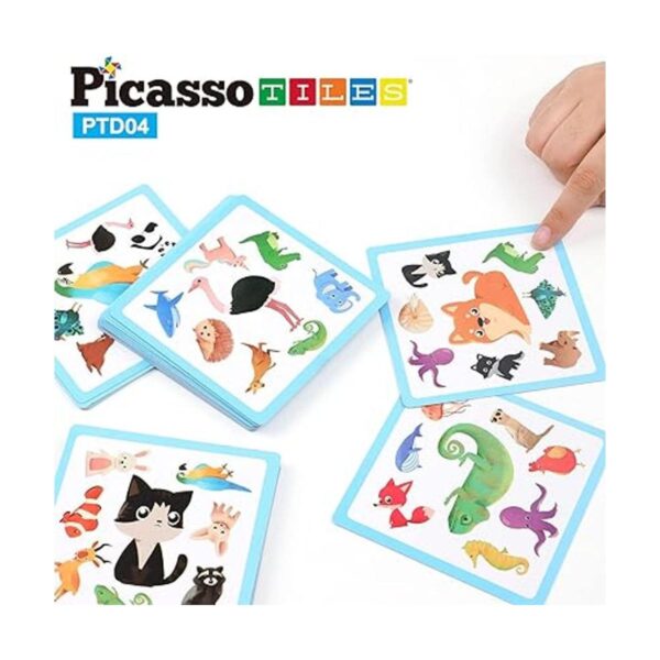 PicassoTiles Juego de 56 piezas de velocidad de animales_2