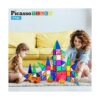 PicassoTiles Juego de 80 piezas magnético de bloques de_3