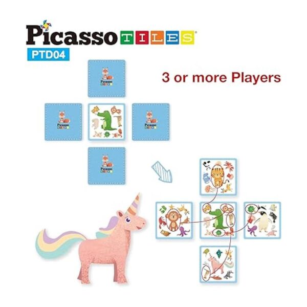 PicassoTiles Juego de 56 piezas de velocidad de animales_5