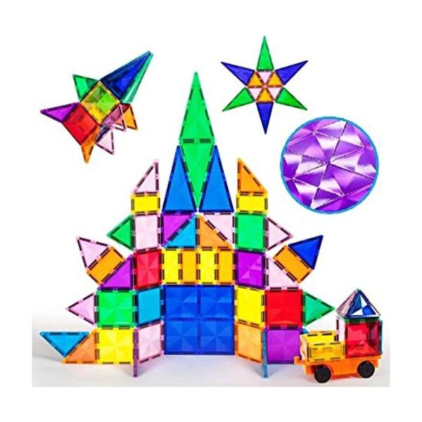 PicassoTiles Juego de 80 piezas magnético de bloques de_1