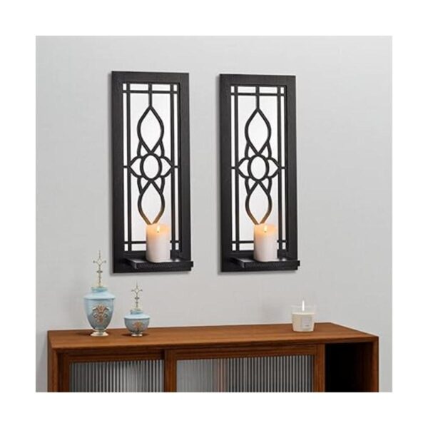 Pibeyer Juego de 2 apliques para velas de pared_1