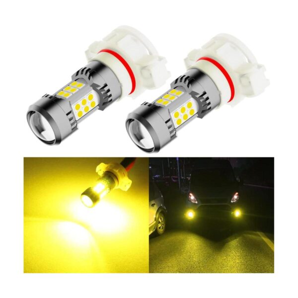 Phinlion 5202 PS24W Bombillas LED antiniebla de color_1
