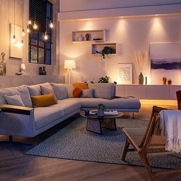 Philips Hue Bombilla inteligente blanca base mediana A19_6