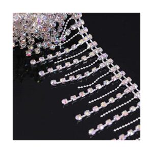 Phicmanlo 1 yarda de diamantes de imitación de cristal_1