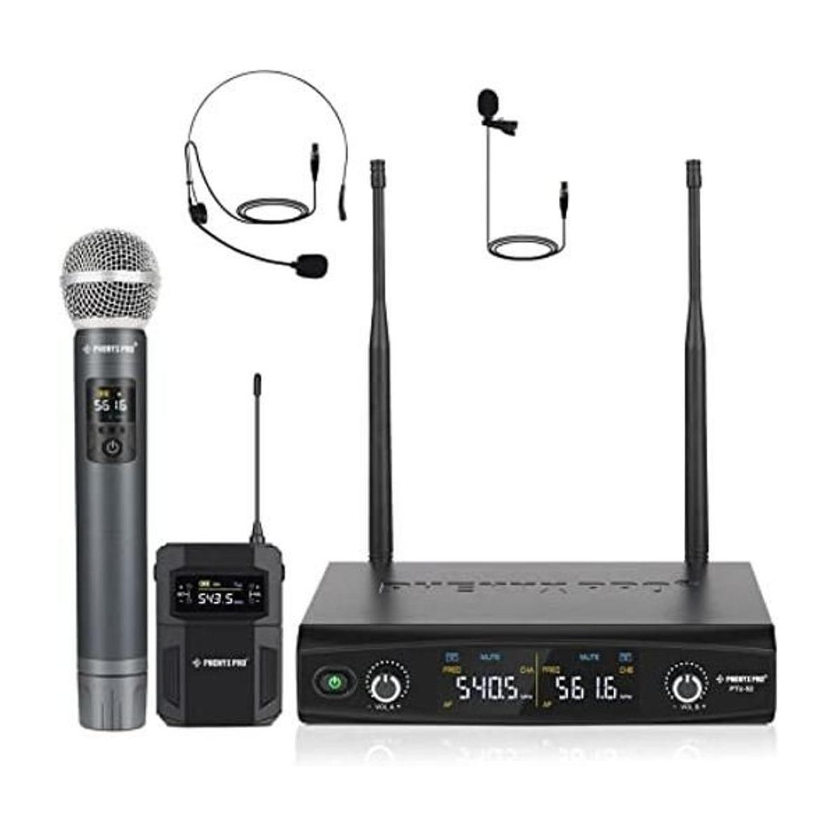 Phenyx Pro Sistema de micrófono inalámbrico de metal con