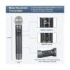 Phenyx Pro Sistema de micrófono inalámbrico de metal con_3