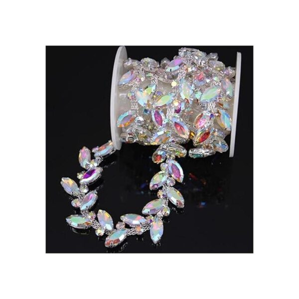 Phicmanlo Apliques de cadena de cierre de diamantes de_5