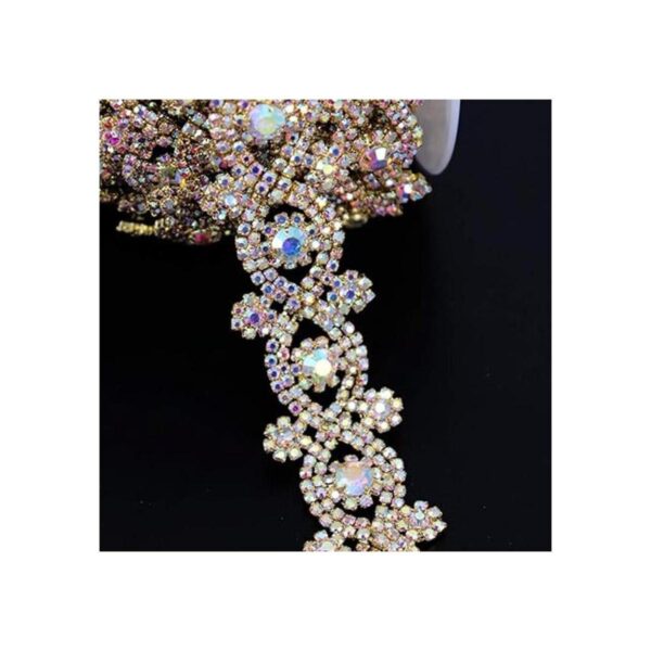 Phicmanlo Apliques de cristal de 1 yarda para decorar_3