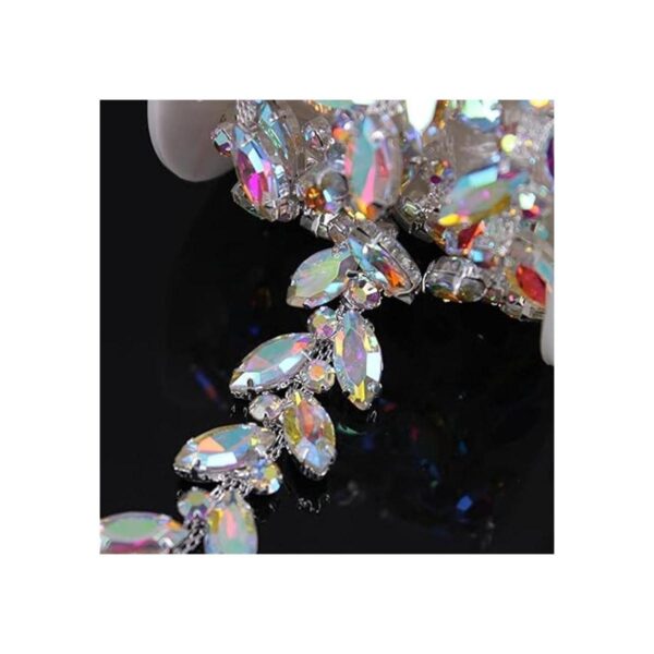 Phicmanlo Apliques de cadena de cierre de diamantes de_2