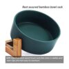 Petygooing Ceramic Dog Cat Bowl Dish with Stand for Food_5