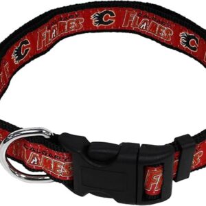 Pets First NHL Calgary Flames Collar para perros y gatos_1