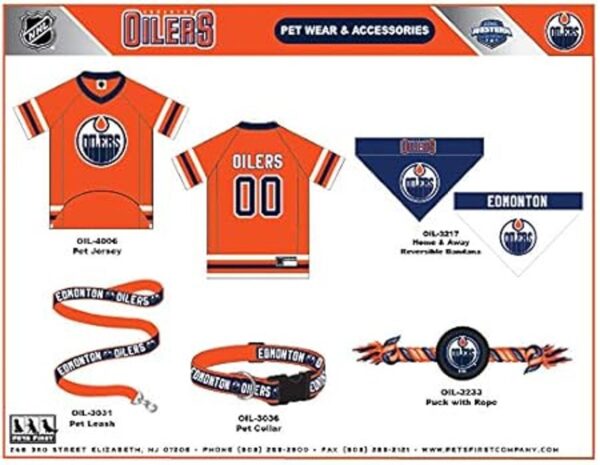 Pets First NHL Edmonton Oilers Collar para perros y gatos_3