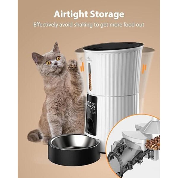 Petory Timed Automatic Cat Feeders 4L Programable Dry_3