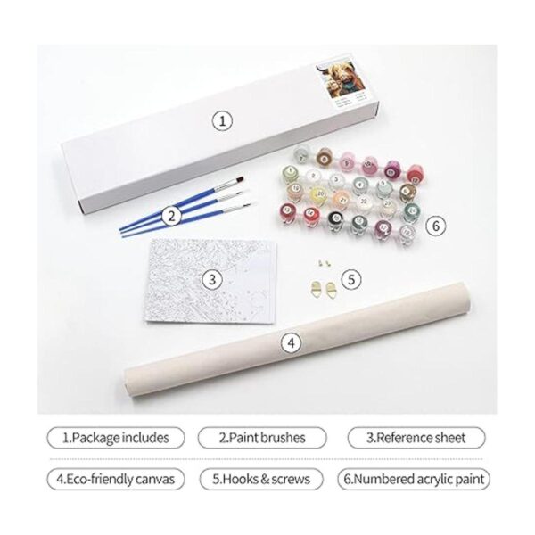 Petrala Kits de pintura por números para adultos pintura
