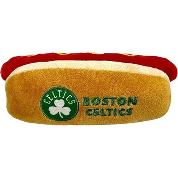 Pets First NBA New York Knicks Cheese Burger Plush Dog_2