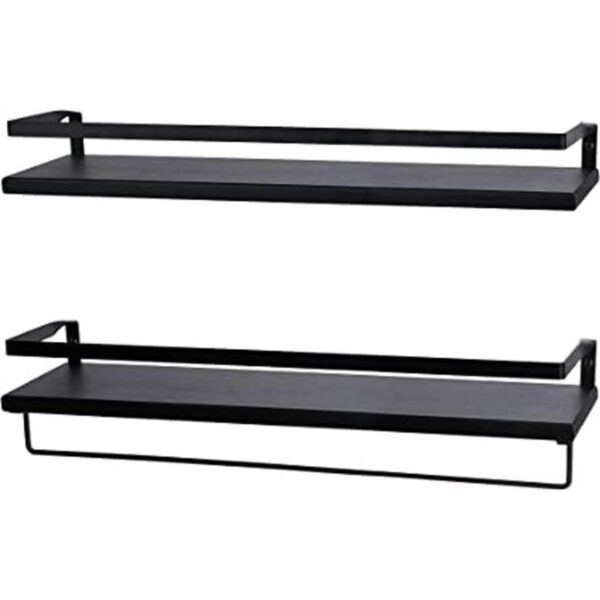 Peters Goods Estantes flotantes de pared con riel