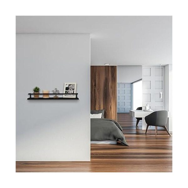 Peters Goods Estantes flotantes de pared con riel