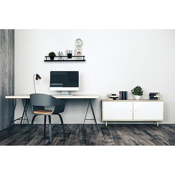 Peters Goods Estantes flotantes de pared con riel