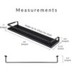 Peters Goods Estantes flotantes de pared con riel