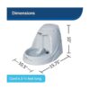 PetSafe Drinkwell Platinum o fuente de agua de 1 galón_6