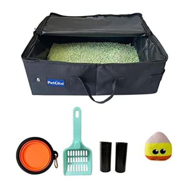 PetLike Caja de arena para gatos de viaje caja de arena