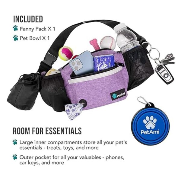 PetAmi Riñonera para perros bolsa de golosinas para_2