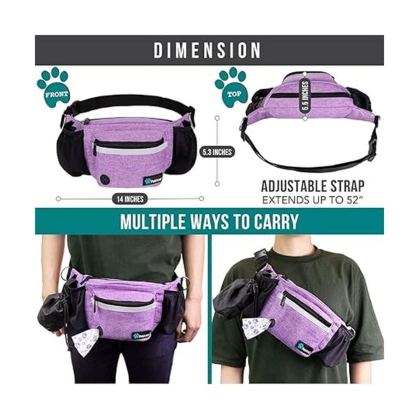 PetAmi Riñonera para perros bolsa de golosinas para_5