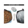 PetAmi Bolsa de viaje de comida para perros cuencos