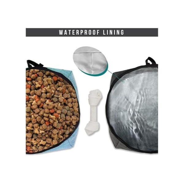 PetAmi Bolsa de viaje de comida para perros cuencos