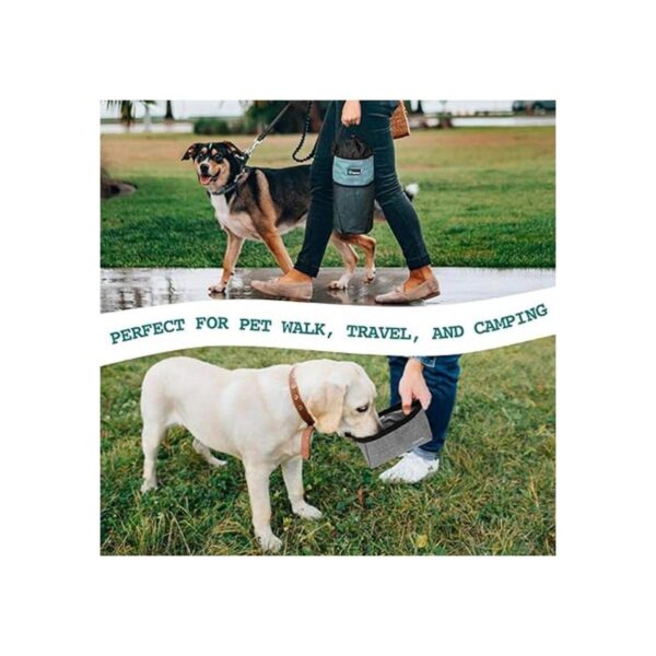 PetAmi Bolsa de viaje de comida para perros cuencos