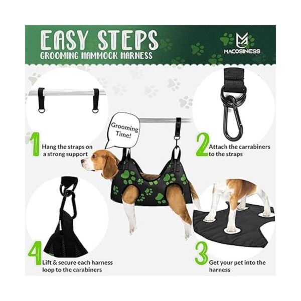 Pet Grooming Hammock for Nail Trimming Complete Groomers_6