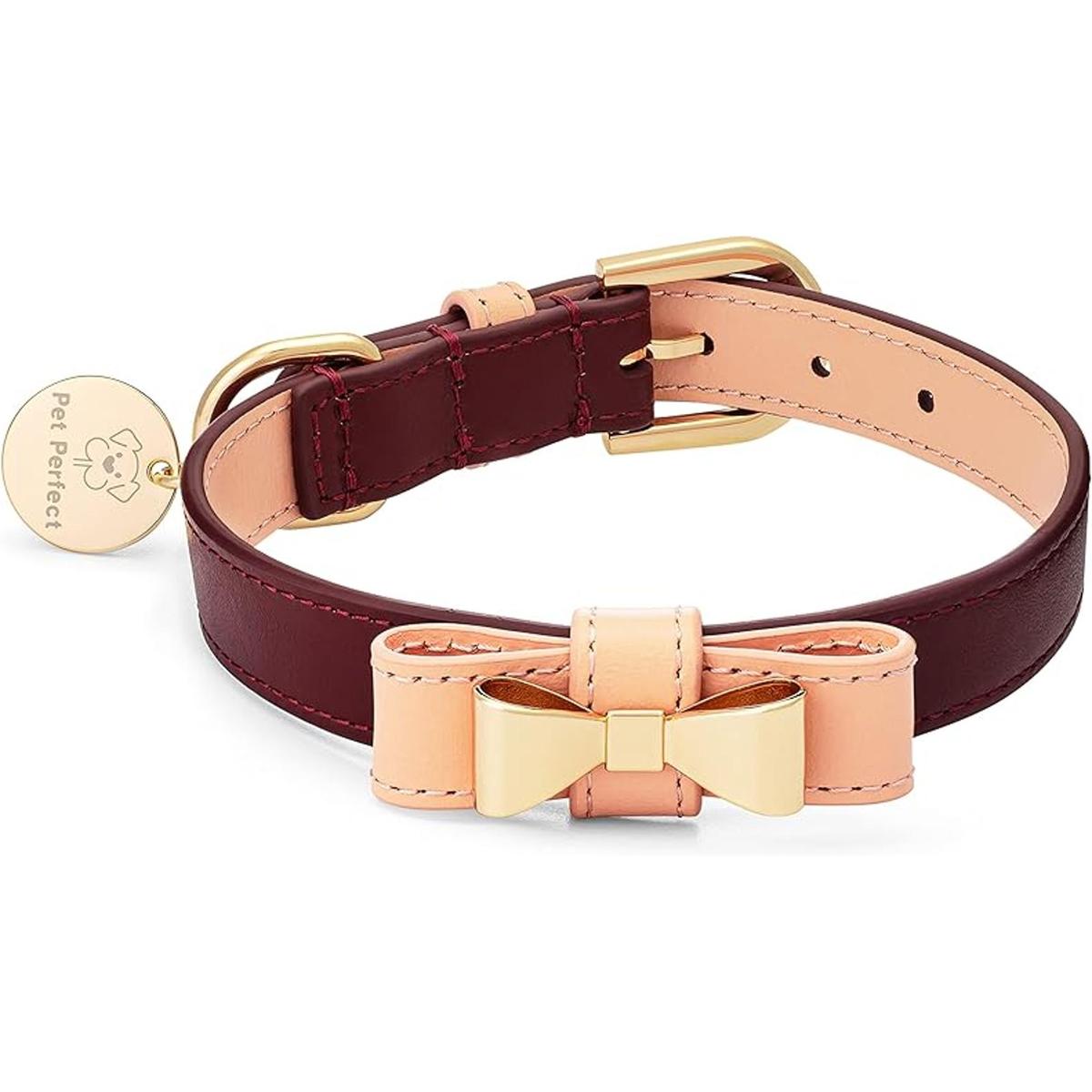 Pet Perfect Collar de perro rosa Collar de perro de