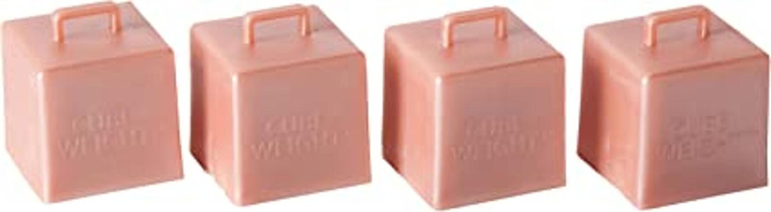 Peso del globo de cubo 2.29 oz oro rosa metálico 10
