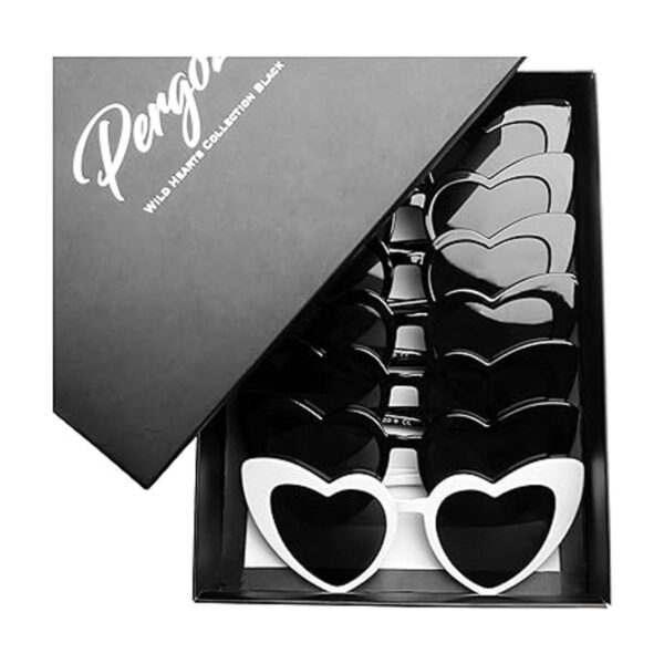 Pergozo Gafas de sol de despedida de soltera con corazón
