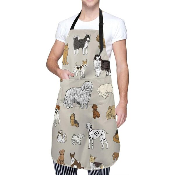 Perinsto Delantal impermeable con estampado de animales
